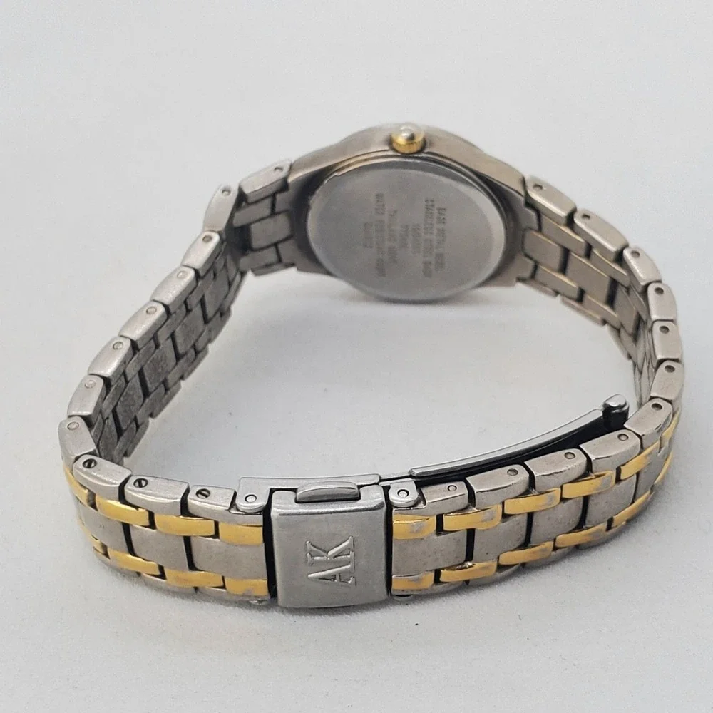 Anne Klein Women's Watch‎ Gold Silver Tone Dial Bracelet Date 6